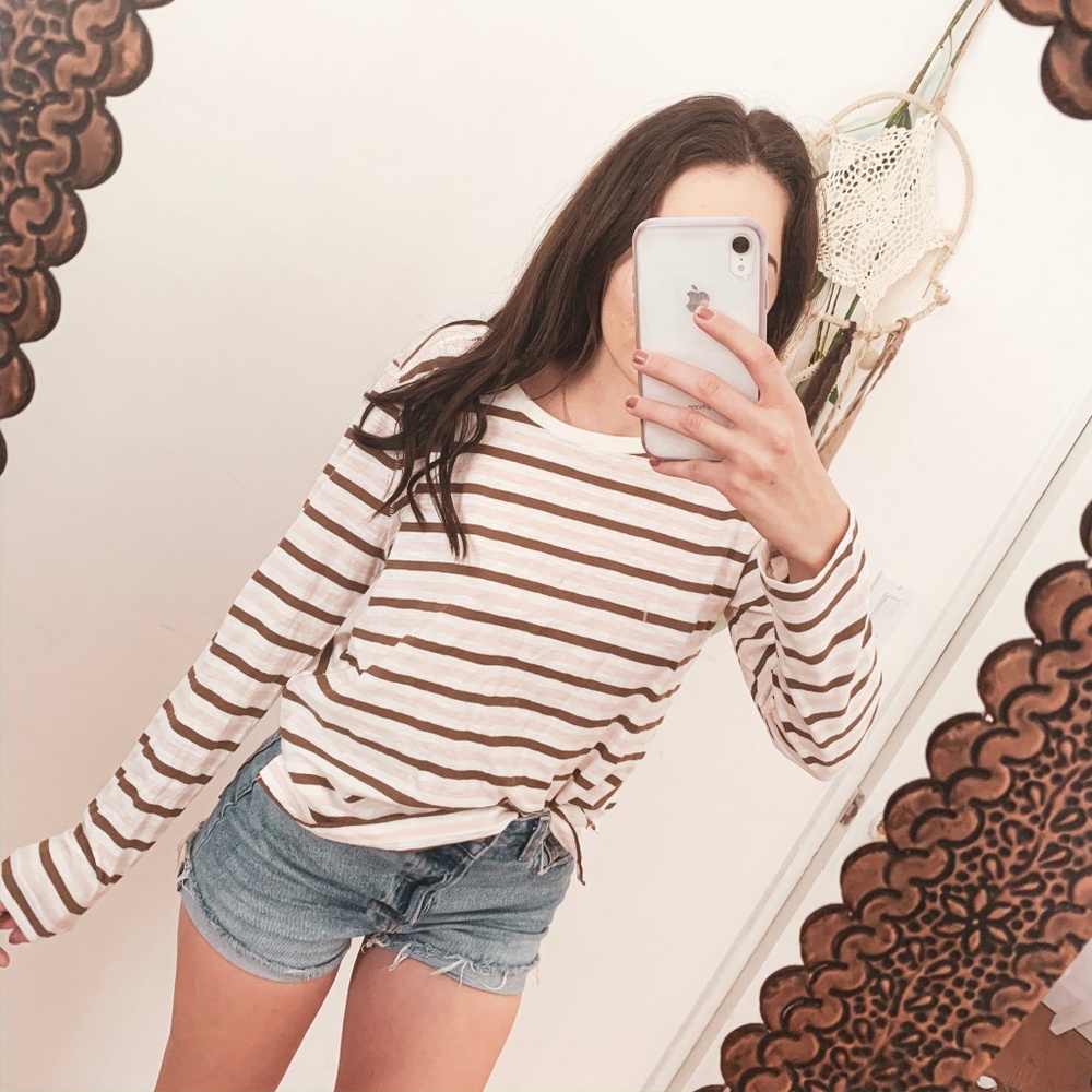 MADEWELL Long sleeve top size medium mint cond.